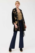 Lara Velvet Kimono in Black
