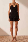 Lauren Cross Front Mini Dress | FINAL SALE