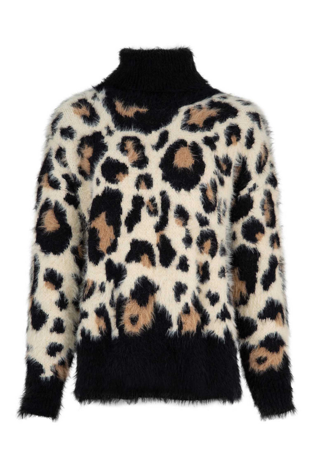 Lay It On Thick Jumper in Leopard