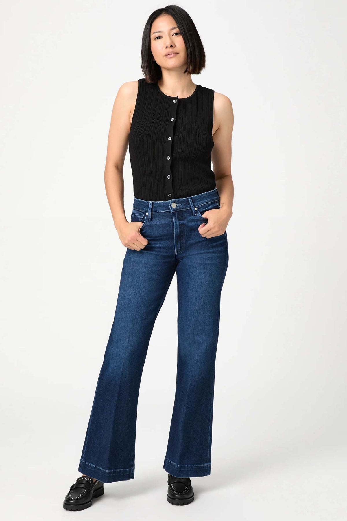 Leenah 32" Petite Wide Leg Jean - Praline