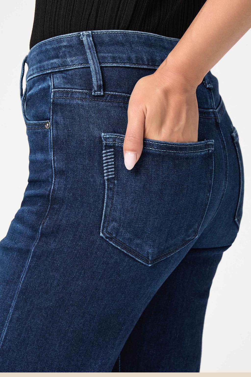 Leenah 32" Petite Wide Leg Jean - Praline