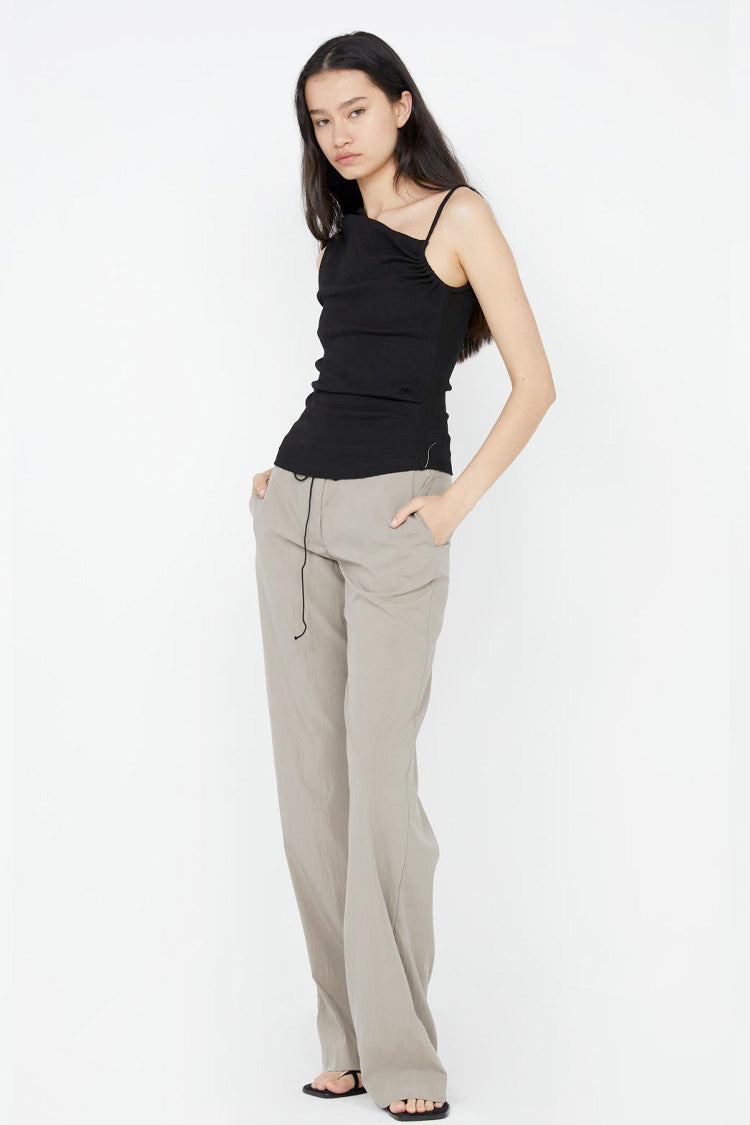 Leila Asym Tank in Black | FINAL SALE
