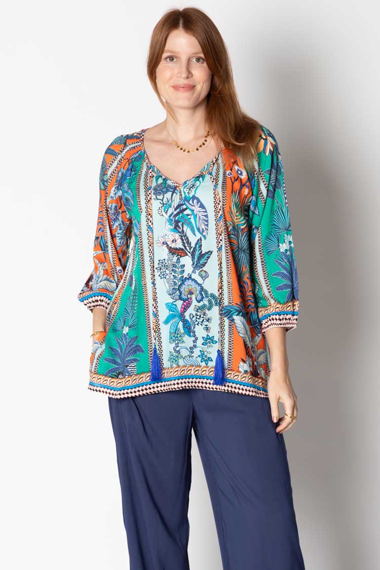 Liliana Top in Mist | FINAL SALE