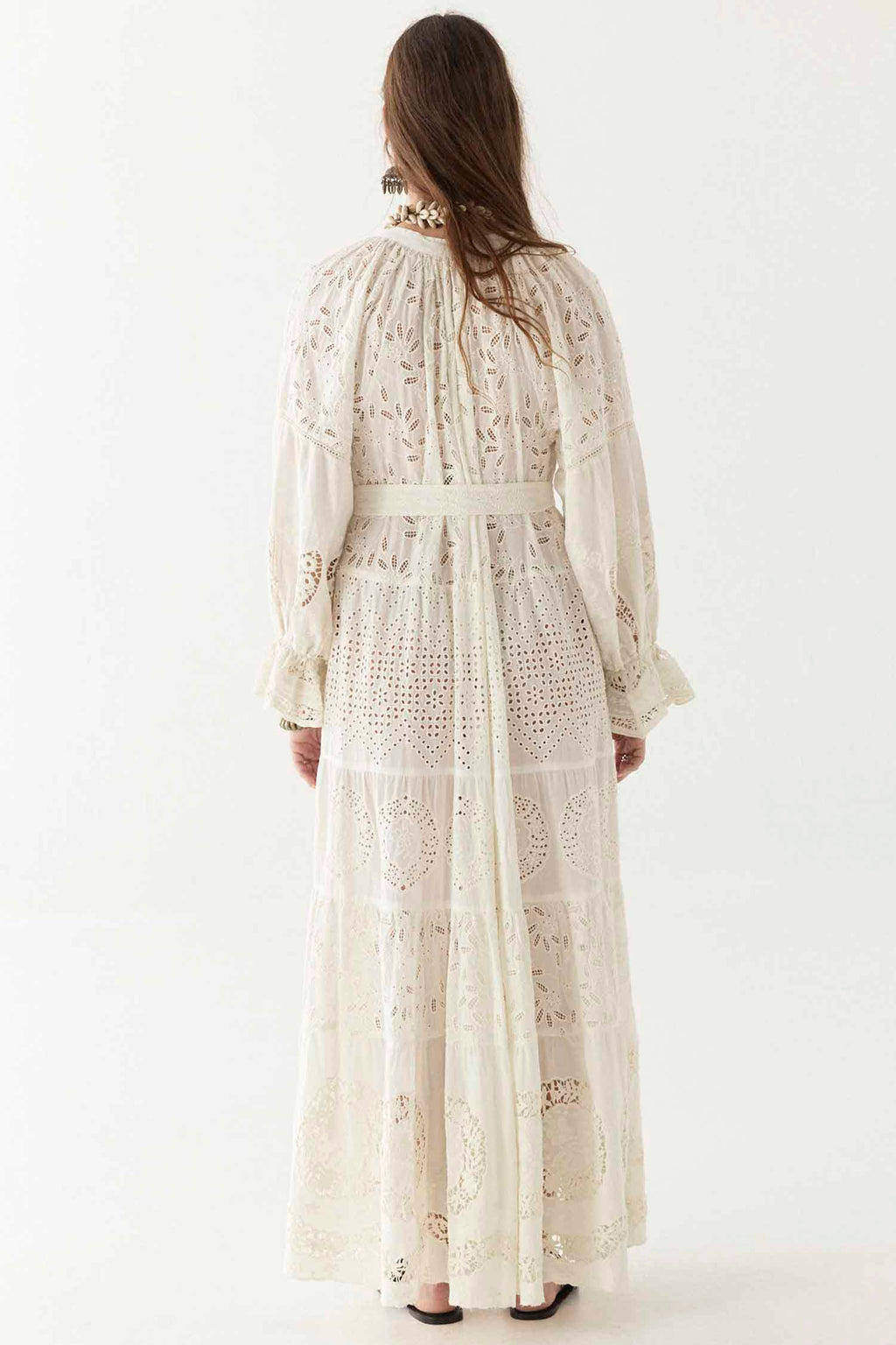 Lilibet Canterbury Patch Dress in Shell