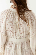 Lilibet Canterbury Patch Dress in Shell