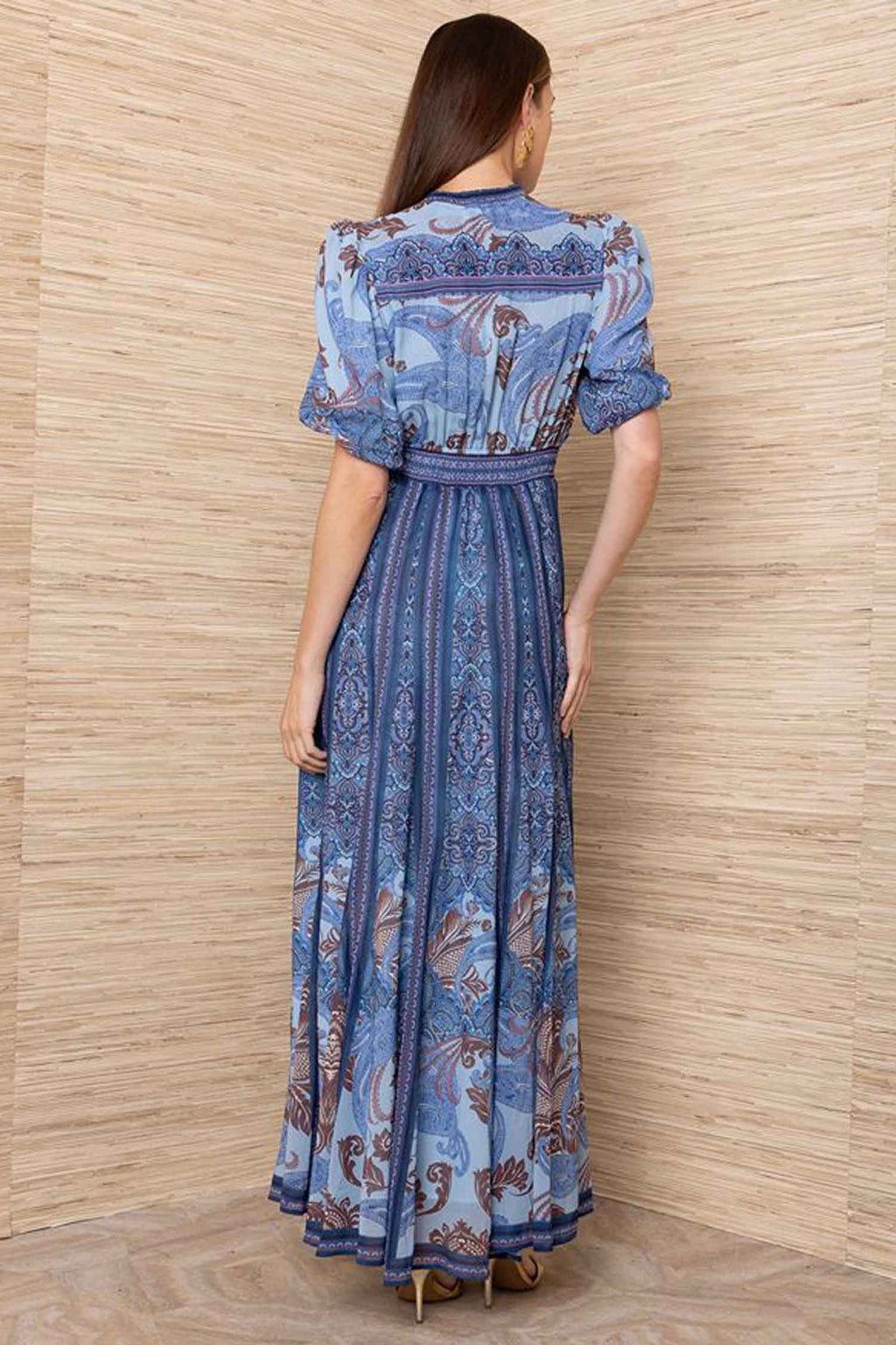 Liliosa S/S Long Dress in Blue
