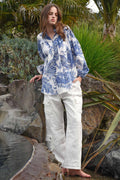 Linen On The Edge Trouser in White