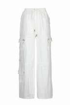 Linen On The Edge Trouser in White