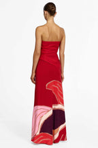 Lingle Maxi Dress in Rouge Eclipse