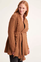 Lois Wrap Cardigan in Camel | FINAL SALE