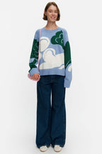 Loitsu Kukasta Kukkaan Knitted Pullover in Blue