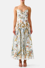 Long Dress with Tie Front in Ballad Of The Bibliotheque