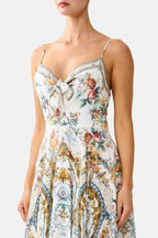Long Dress with Tie Front in Ballad Of The Bibliotheque