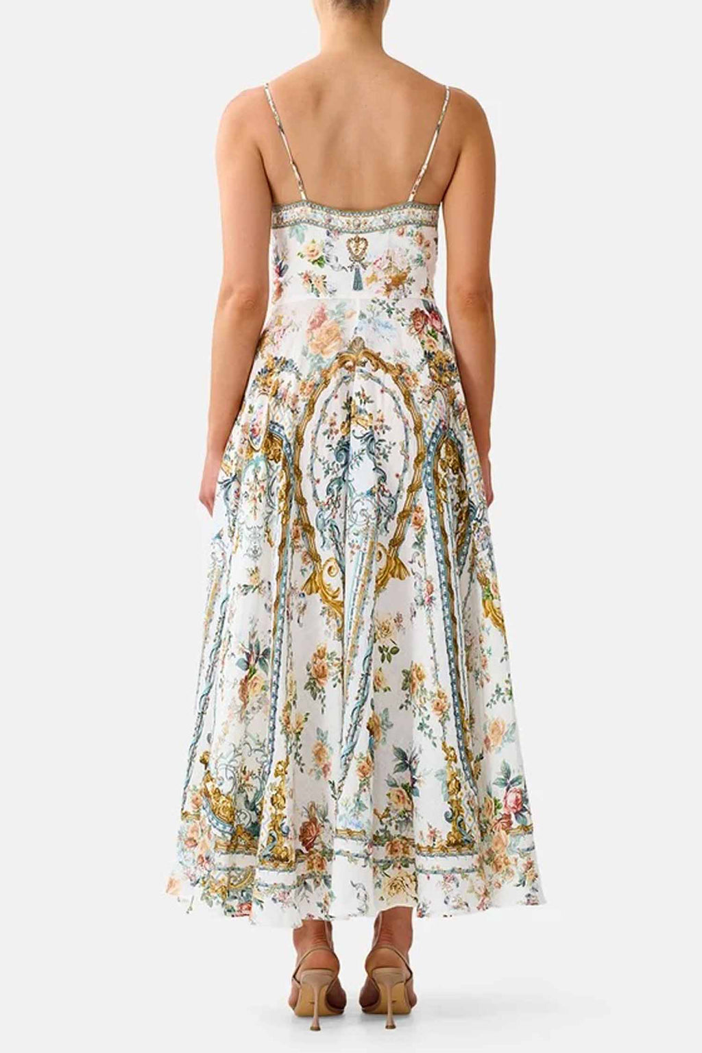 Long Dress with Tie Front in Ballad Of The Bibliotheque