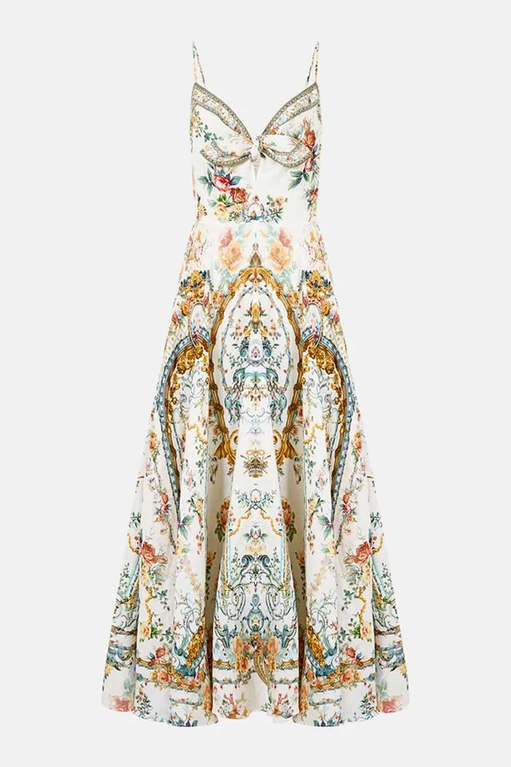 Long Dress with Tie Front in Ballad Of The Bibliotheque