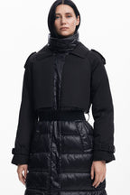 Long Hybrid Padded Coat