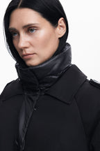 Long Hybrid Padded Coat