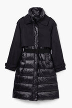 Long Hybrid Padded Coat
