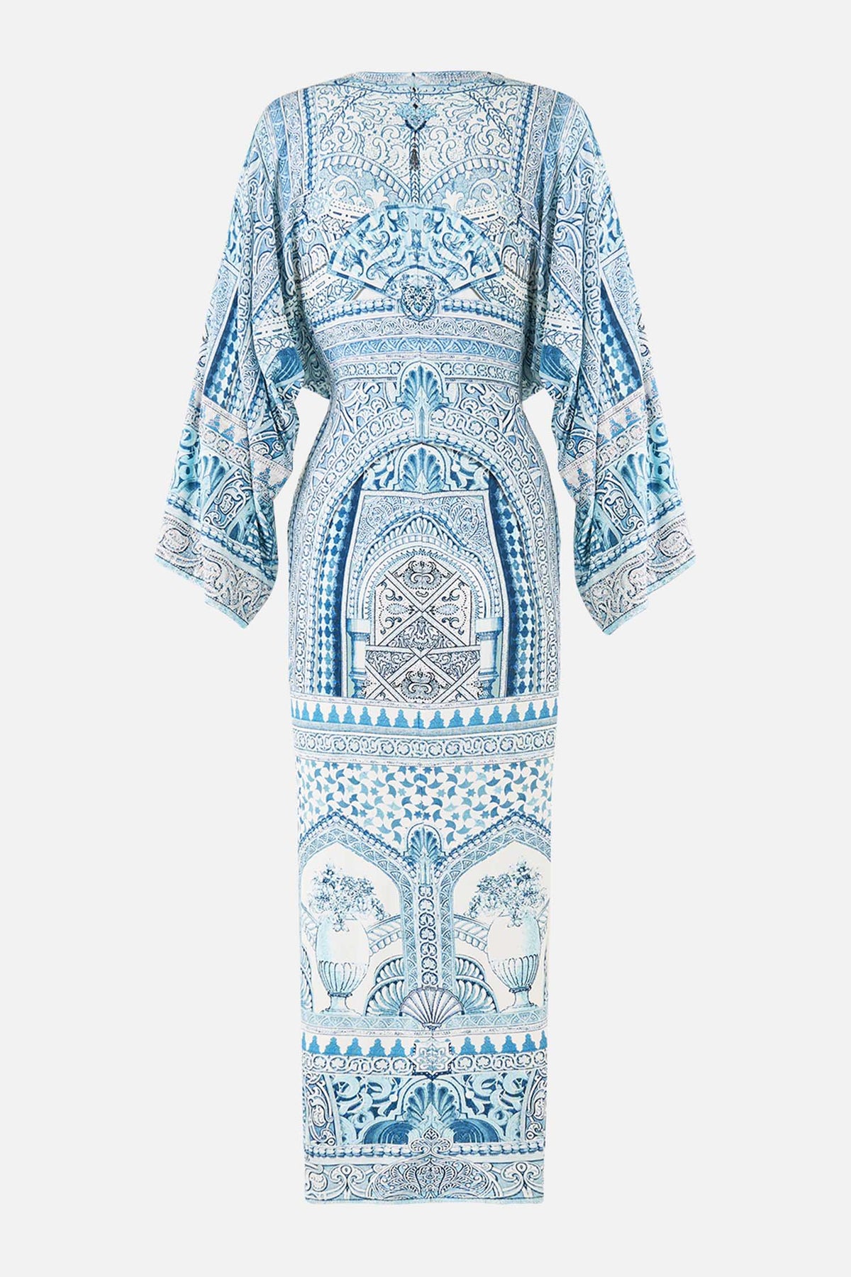 Long Split Front Twist Dress in The Hum of the Alhambra