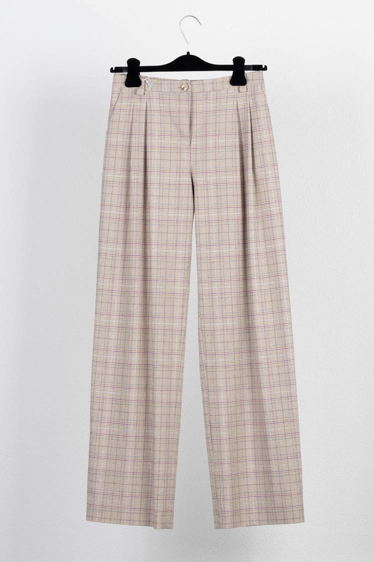 Loose Fit Check Trouser | FINAL SALE