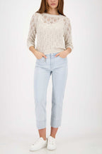 Loose Knit Sweater in Beige