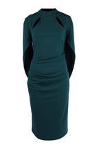 Lorde Cocktail Midi Dress in Teal