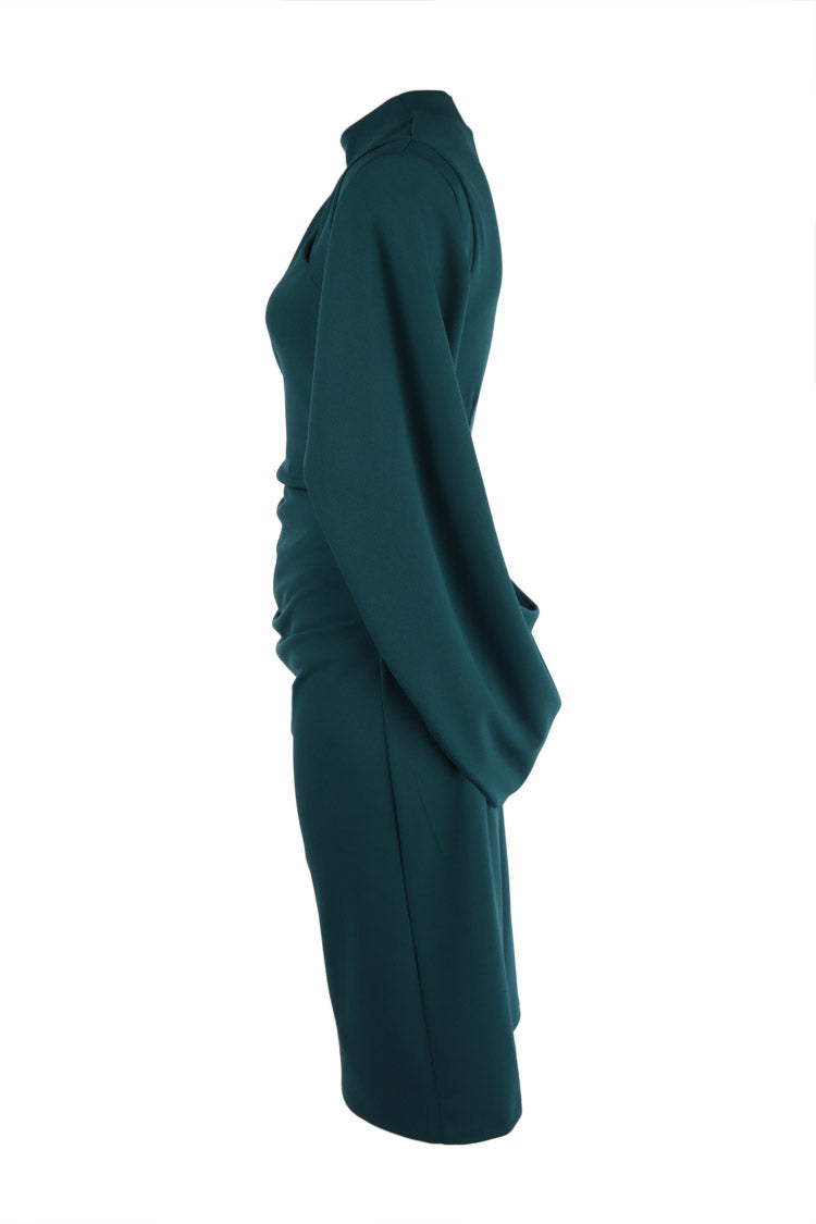 Lorde Cocktail Midi Dress in Teal