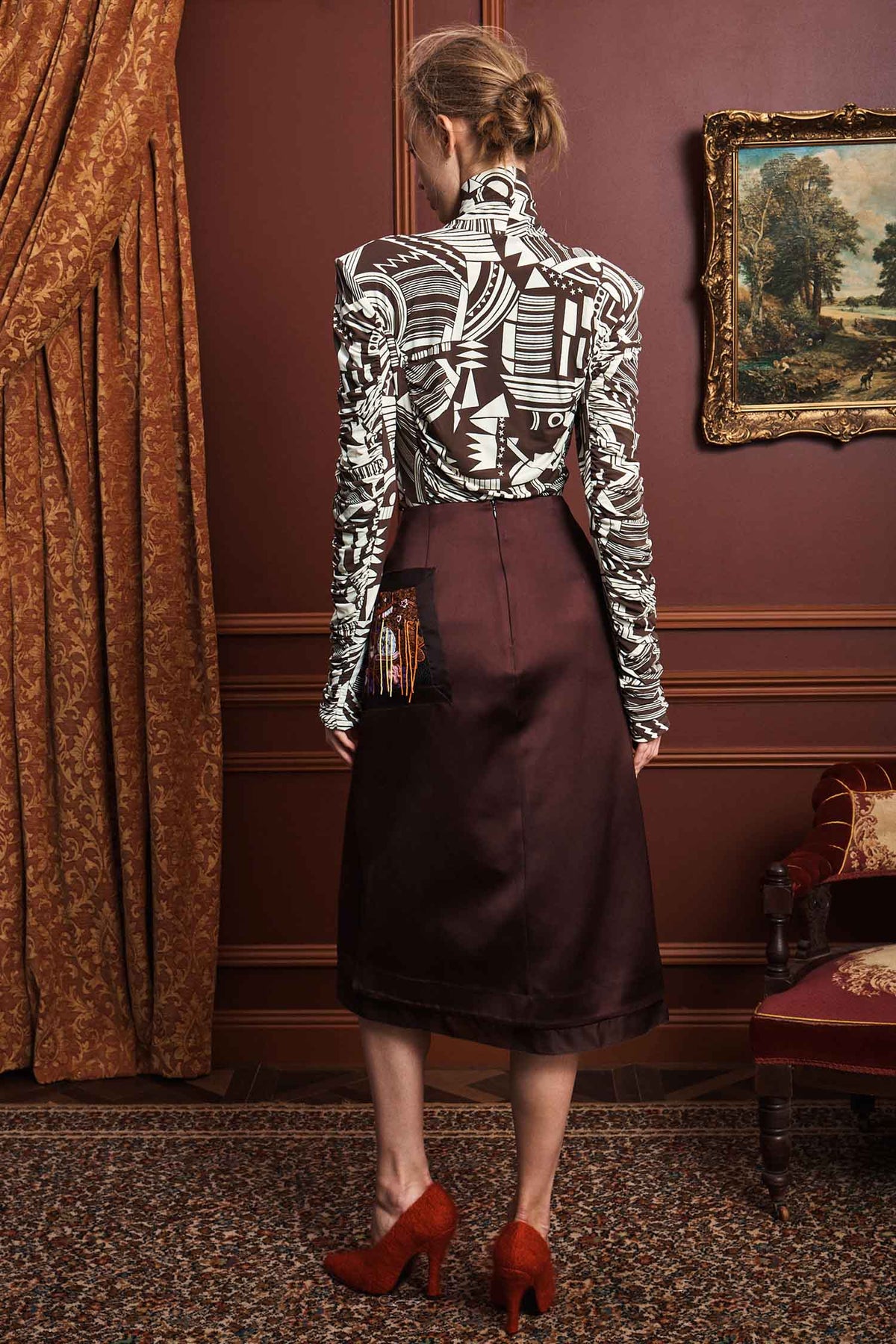 Lori Ruched Top in Viennetta