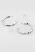 Lucy Hoop Earrings in Silver