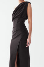 Lucy Ankle Dress in Black
