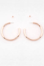 Lucy Hoop Earrings in Rose Gold