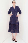 Lucy Shirt Dress in Cobalt Blue