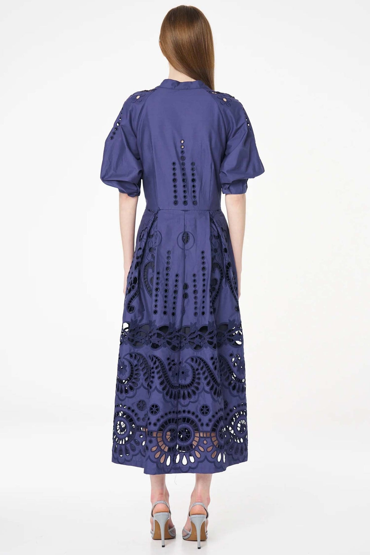 Lucy Shirt Dress in Cobalt Blue
