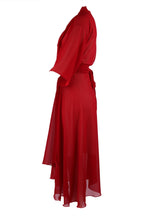Bella Wrap in Red with Silk Slip Dresses Lucy Laurita - Leiela 