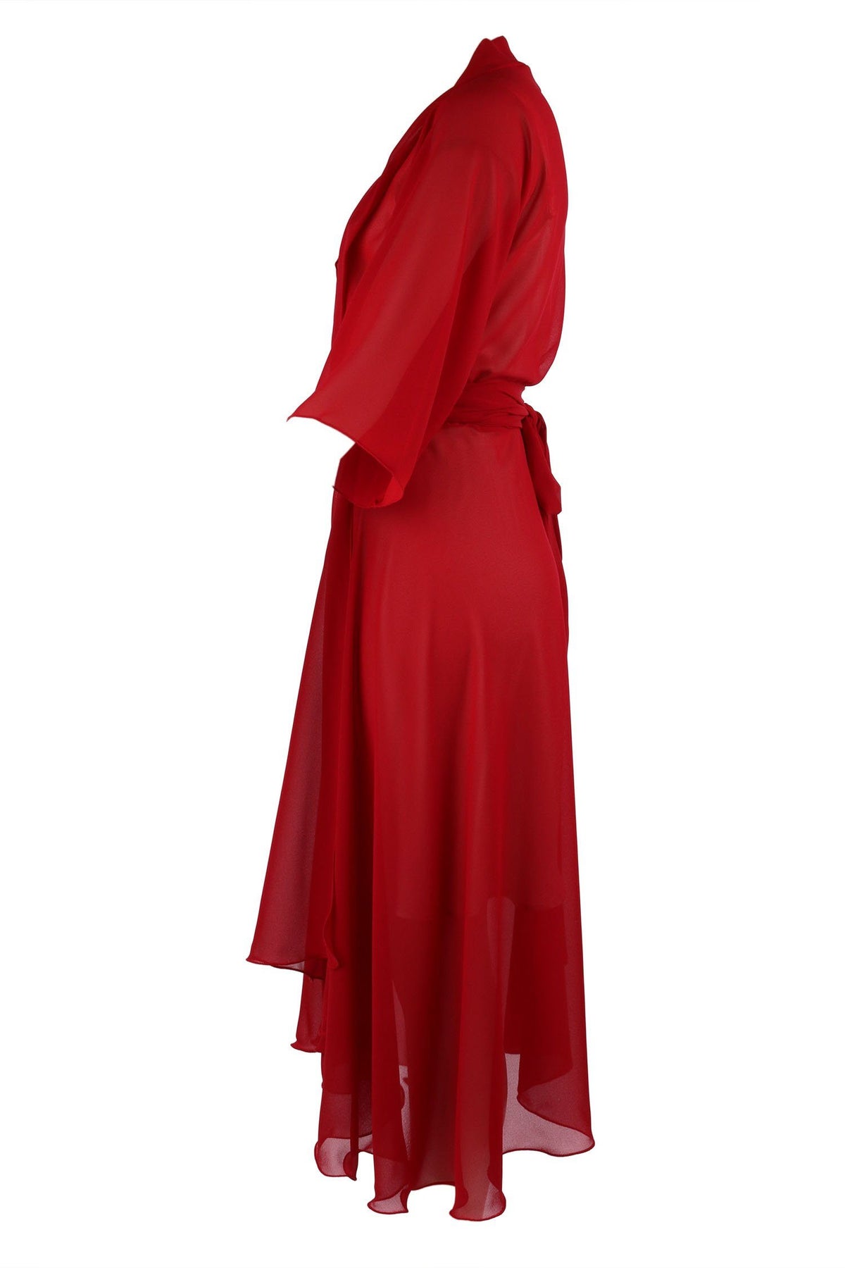 Bella Wrap in Red with Silk Slip Dresses Lucy Laurita - Leiela 