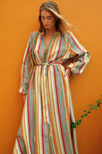 Lula Dress in Anana Stripe