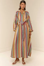 Lula Dress in Anana Stripe