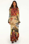 Lunar Boho Multicolour Long Sleeve Maxi Dress
