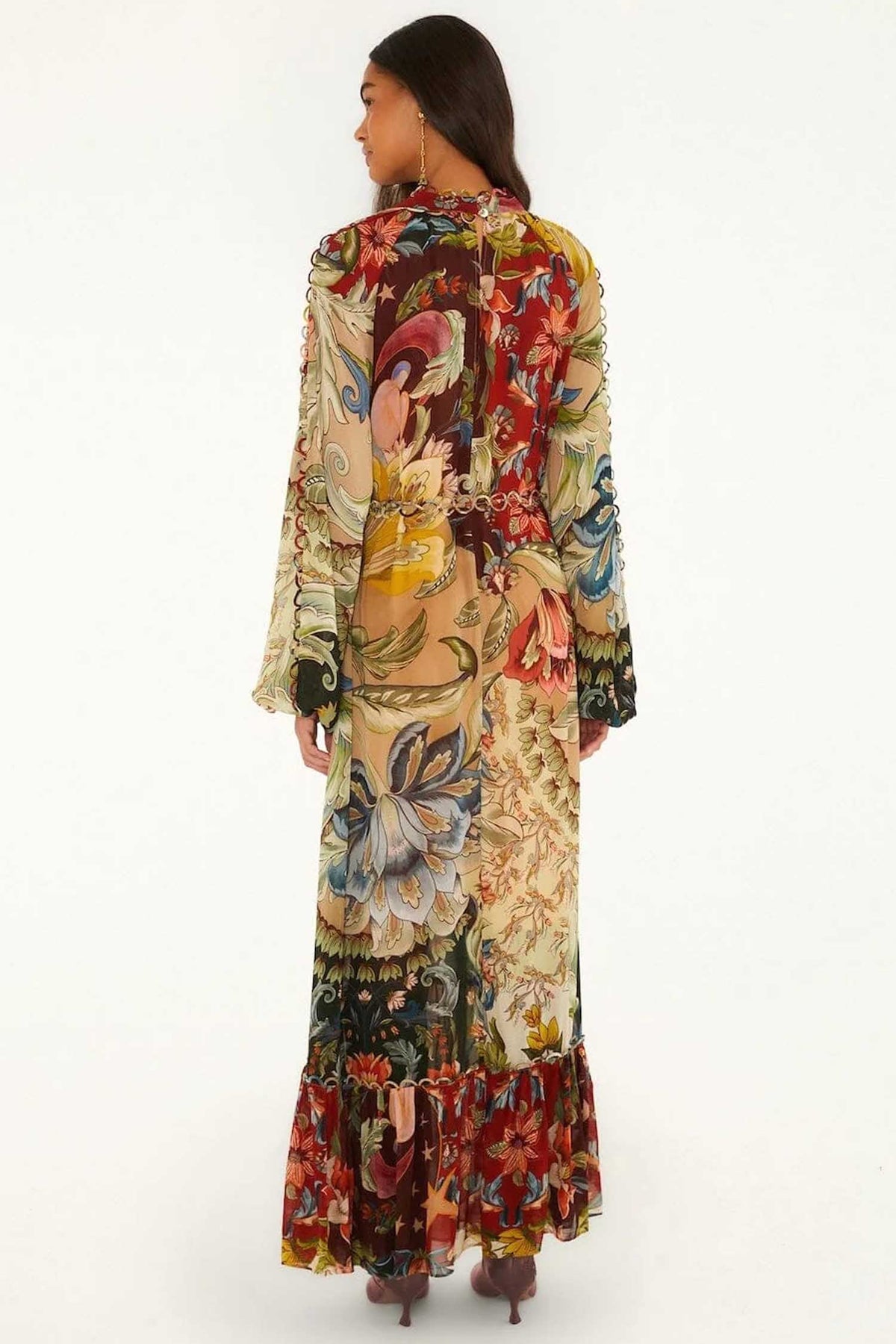 Lunar Boho Multicolour Long Sleeve Maxi Dress