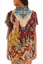 Lunar Boho Multicolour Short Sleeve Blouse