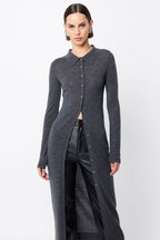 Maine Longline Cardigan in Charcoal | FINAL SALE