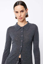 Maine Longline Cardigan in Charcoal | FINAL SALE