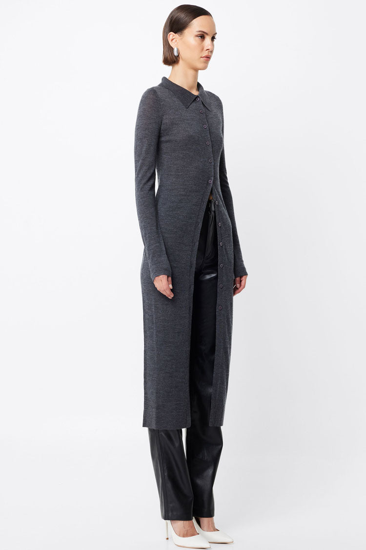 Maine Longline Cardigan in Charcoal | FINAL SALE