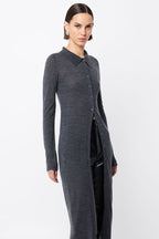 Maine Longline Cardigan in Charcoal | FINAL SALE