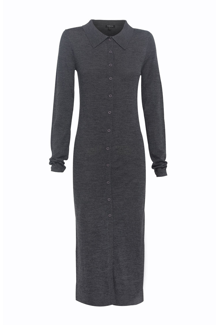 Maine Longline Cardigan in Charcoal | FINAL SALE