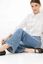 Maine Wide Leg Lean in Used Regular Blue