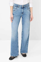 Maine Wide Leg Lean in Used Regular Blue