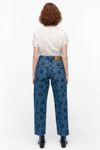 Maridenim Barrel Unikko Cotton Jeans in Mid Indigo