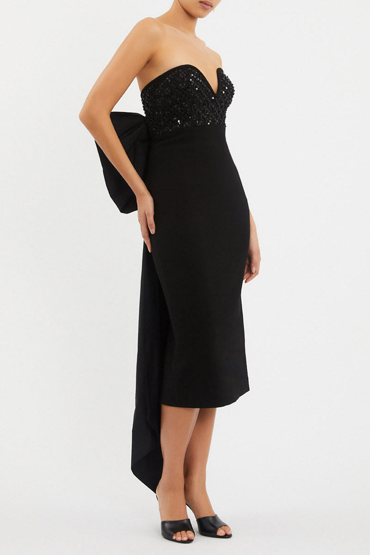 Marie Bow Midi Dress | FINAL SALE