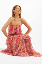Marli Tiered Maxi Dress in Spectrum